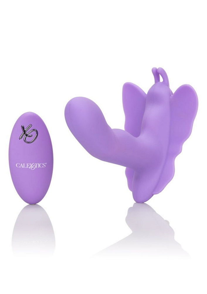 CalExotics Venus Butterfly Silicone Remote Rocking Penis PURPLE - 1