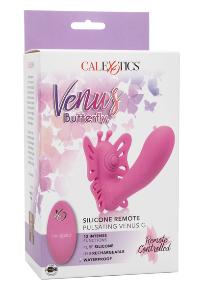 CalExotics Venus Butterfly Silicone Remote Pulsating Venus G PINK - 16