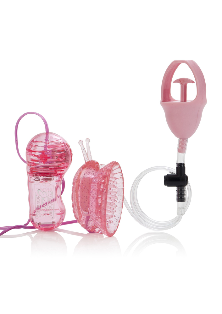 CalExotics Intimate Pump Butterfly Clitoral Pump PINK - 3