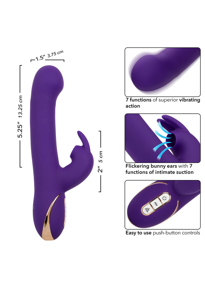 CalExotics Jack Rabbit Signature Suction Rabbit PURPLE - 7