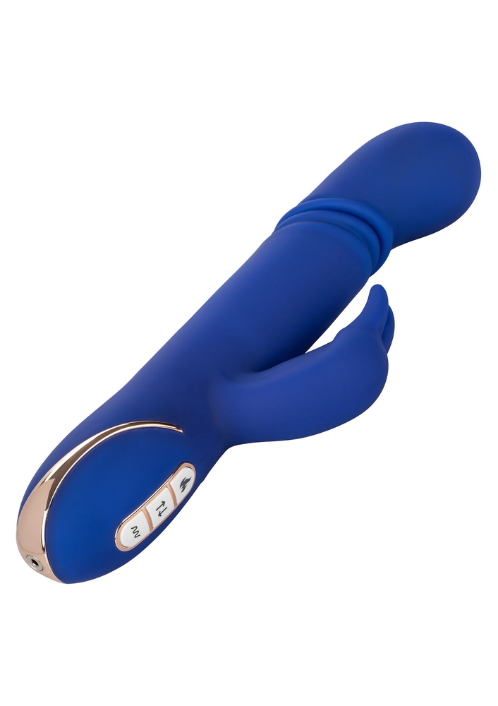 CalExotics Jack Rabbit Signature Heated Silicone Thrusting 'G' Rabbit BLUE - 2