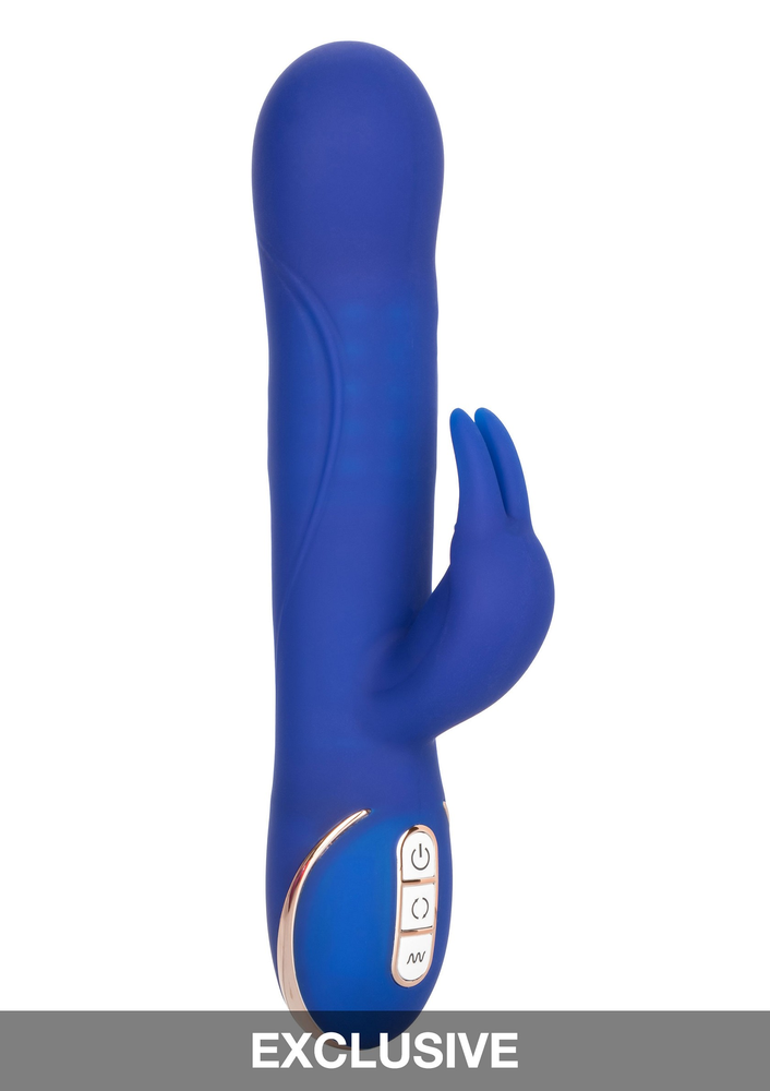 CalExotics Jack Rabbit Signature Silicone Rotating Beaded Rabbit BLUE - 5