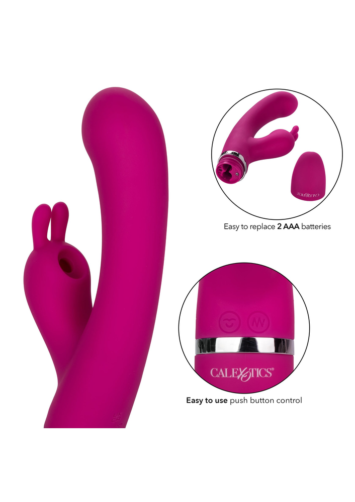 CalExotics Foreplay Frenzy Bunny Kisser PINK - 9