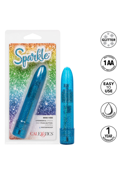 CalExotics Sparkle Mini Vibe BLUE - 1