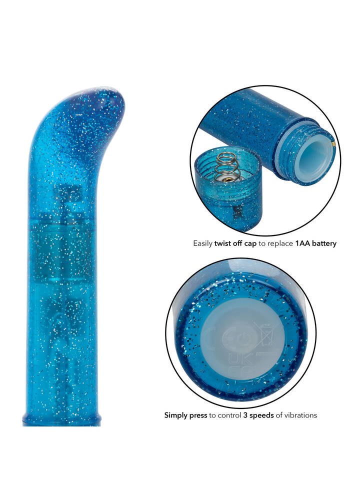 CalExotics Sparkle Mini G-Vibe BLUE - 3