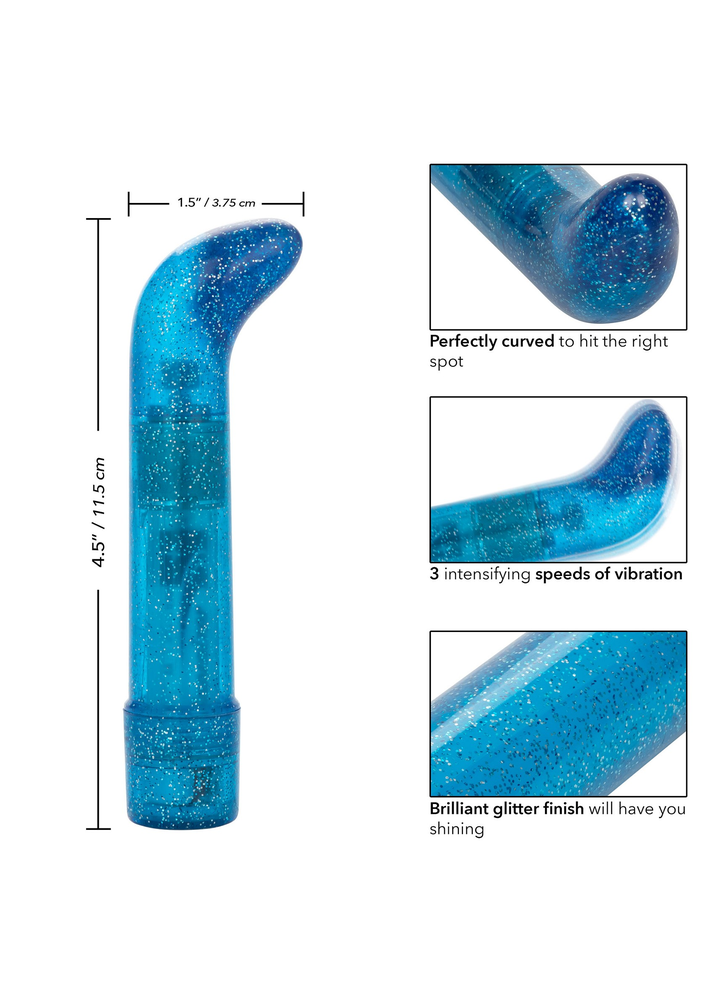 CalExotics Sparkle Mini G-Vibe BLUE - 5