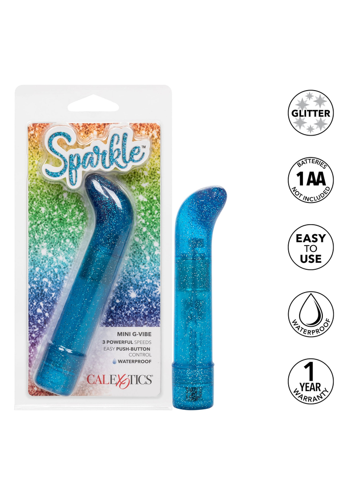 CalExotics Sparkle Mini G-Vibe BLUE - 6