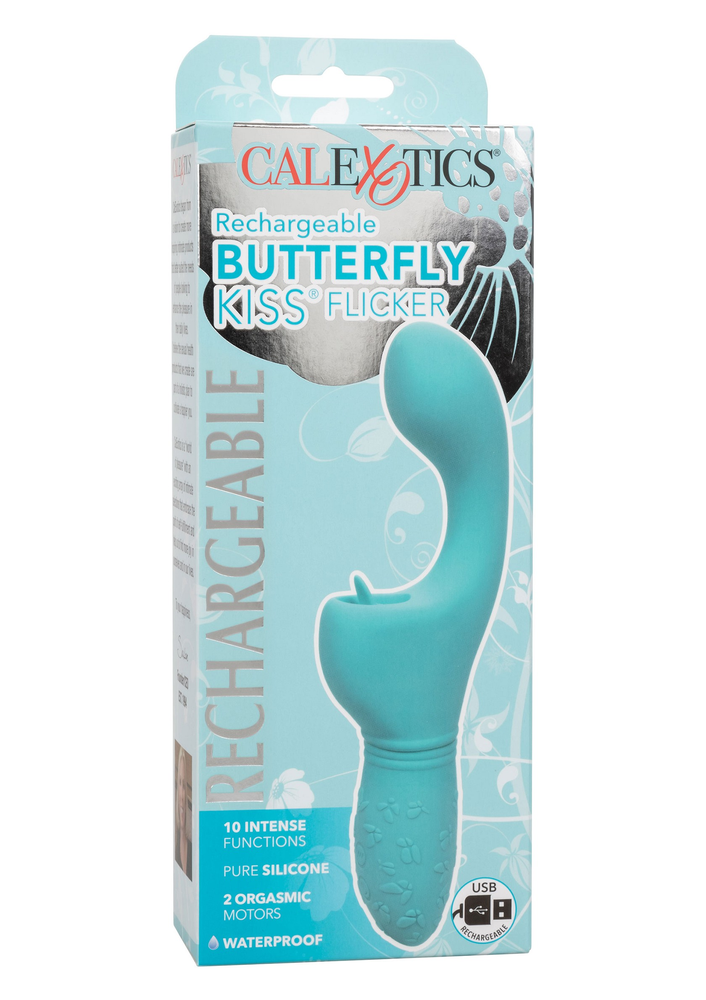 CalExotics Rechargeable Butterfly Kiss Flicker BLUE - 0