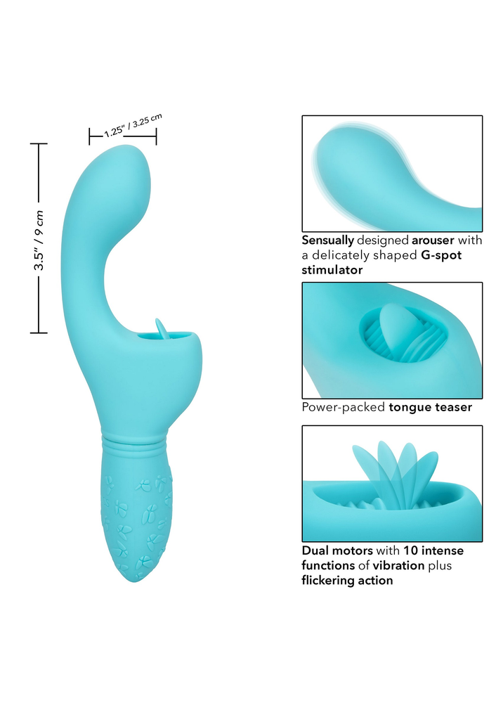 CalExotics Rechargeable Butterfly Kiss Flicker BLUE - 3