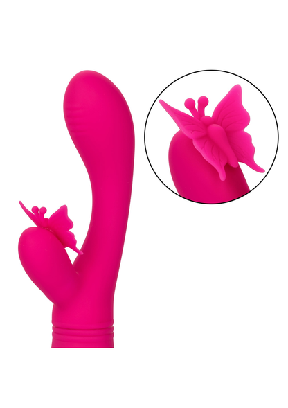 CalExotics Rechargeable Butterfly Kiss Flutter PINK - 11