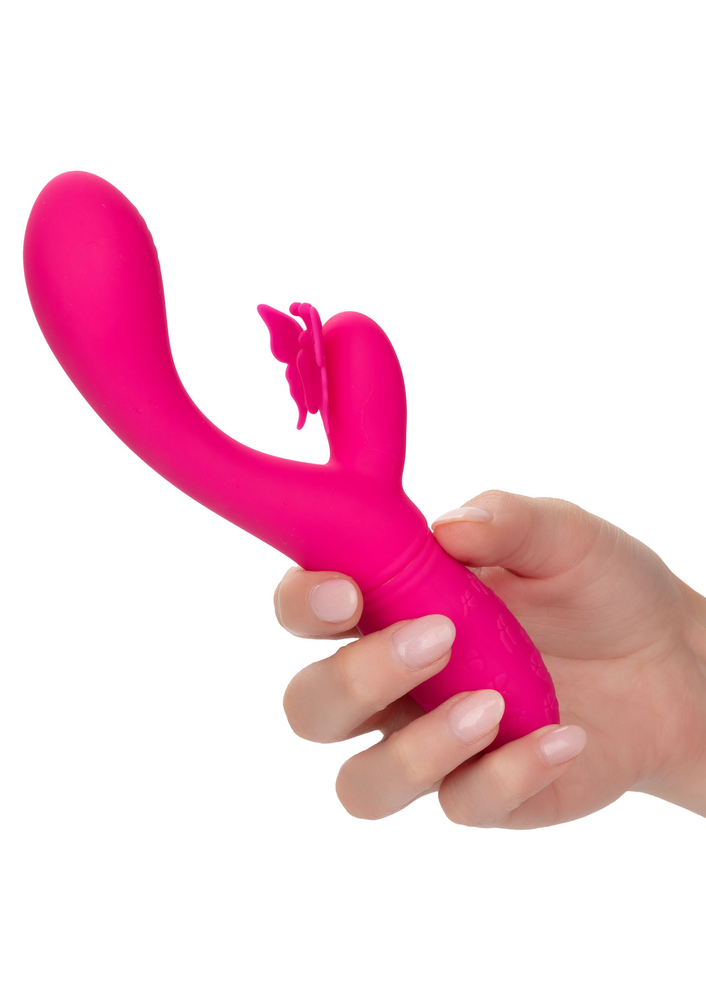 CalExotics Rechargeable Butterfly Kiss Flutter PINK - 4