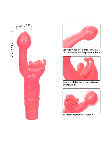 CalExotics Rechargeable Butterfly Kiss PINK - 11