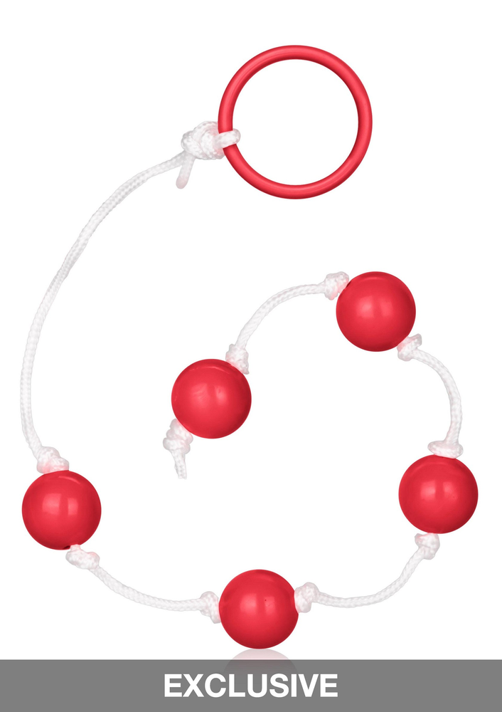 CalExotics Small Anal Beads RED - 1