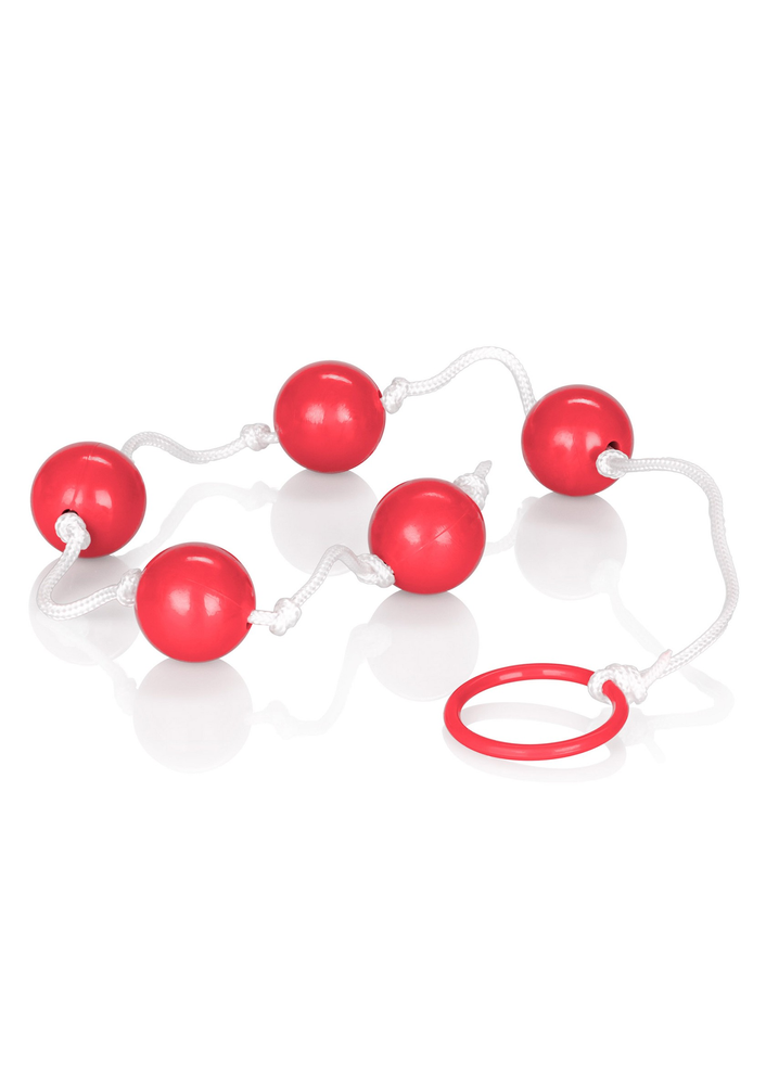 CalExotics Medium Anal Beads RED - 3