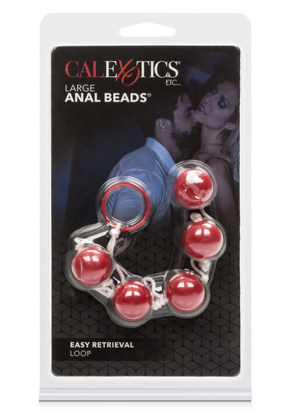 CalExotics Large Anal Beads RED - 2