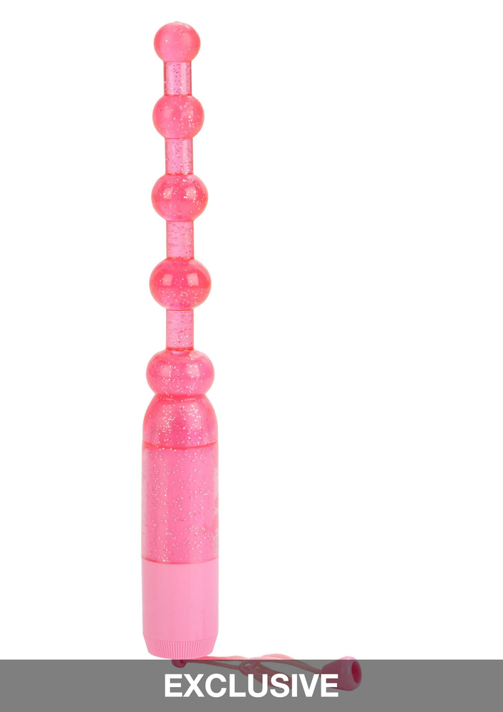 CalExotics Waterproof Vibrating Pleasure Beads PINK - 2