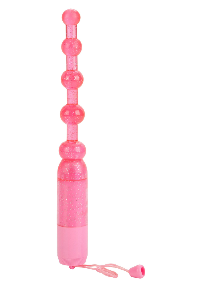 CalExotics Waterproof Vibrating Pleasure Beads PINK - 0