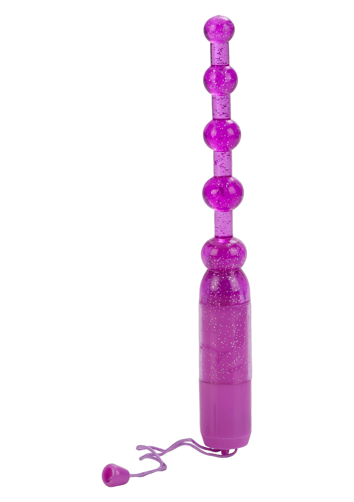 CalExotics Waterproof Vibrating Pleasure Beads PURPLE - 2