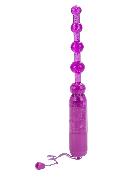 CalExotics Waterproof Vibrating Pleasure Beads PURPLE - 2