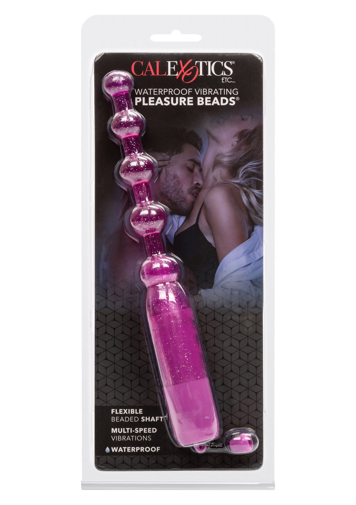 CalExotics Waterproof Vibrating Pleasure Beads PURPLE - 0