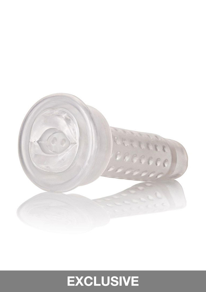 CalExotics Optimum Series Stroker Pump Sleeve Mouth TRANSPA - 1