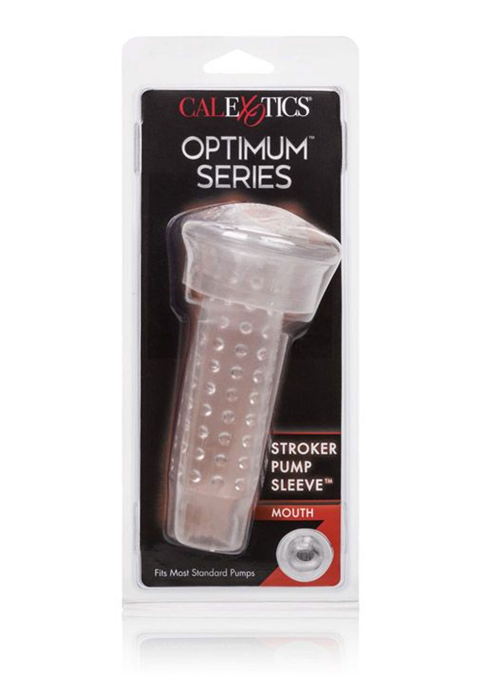 CalExotics Optimum Series Stroker Pump Sleeve Mouth TRANSPA - 4