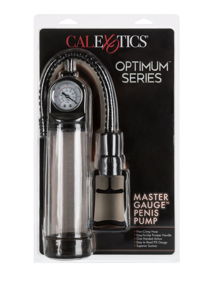 CalExotics Optimum Series Master Gauge Penis Pump TRANSPA - 3