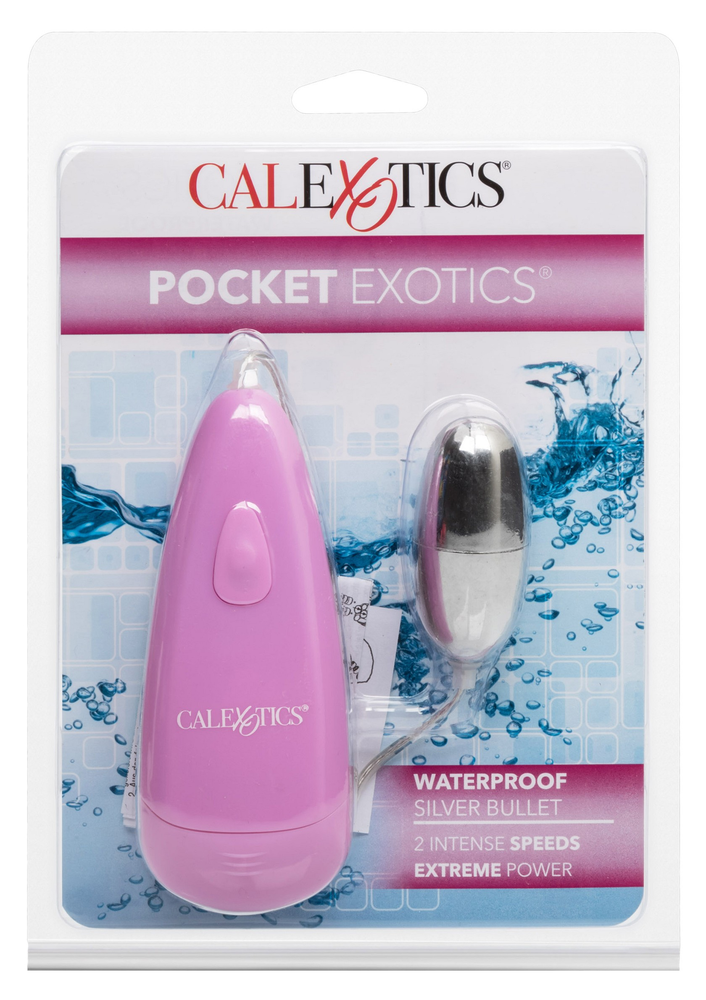 CalExotics Pocket Exotics Waterproof Silver Bullet SILVER - 0