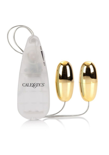 CalExotics Pocket Exotics Vibrating Double Silver Bullets GOLD - 4