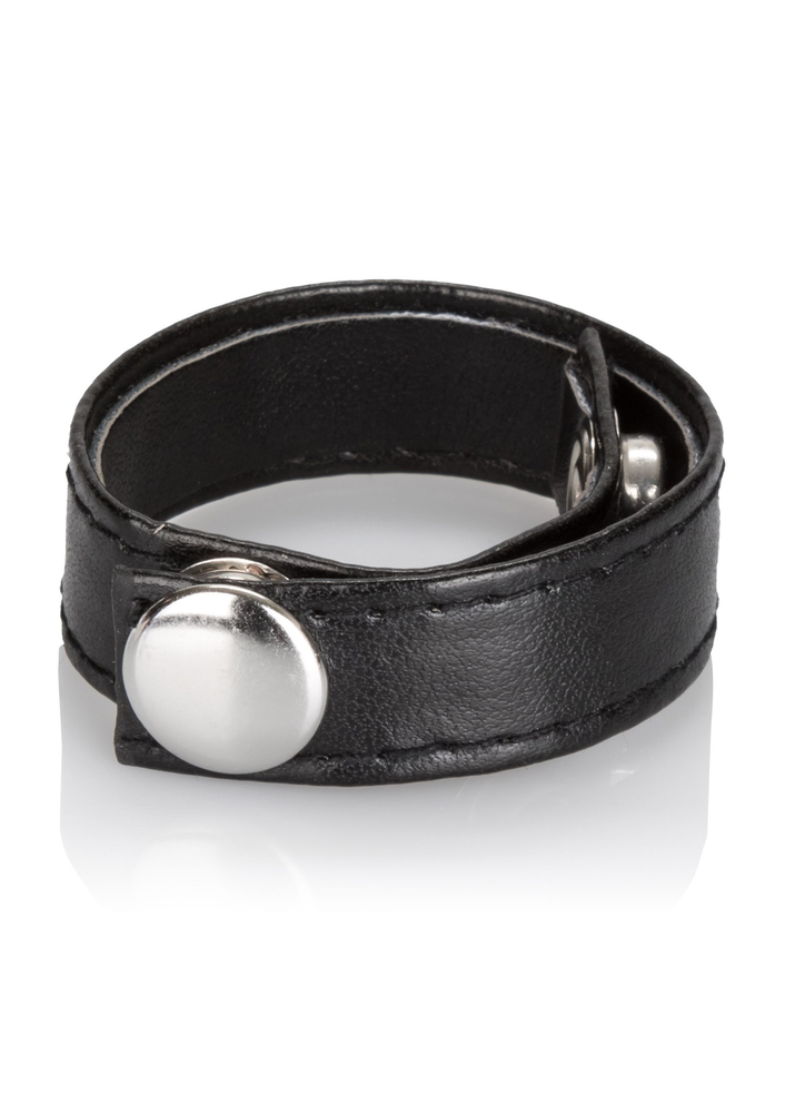 CalExotics Leather 3-Snap Ring BLACK - 5