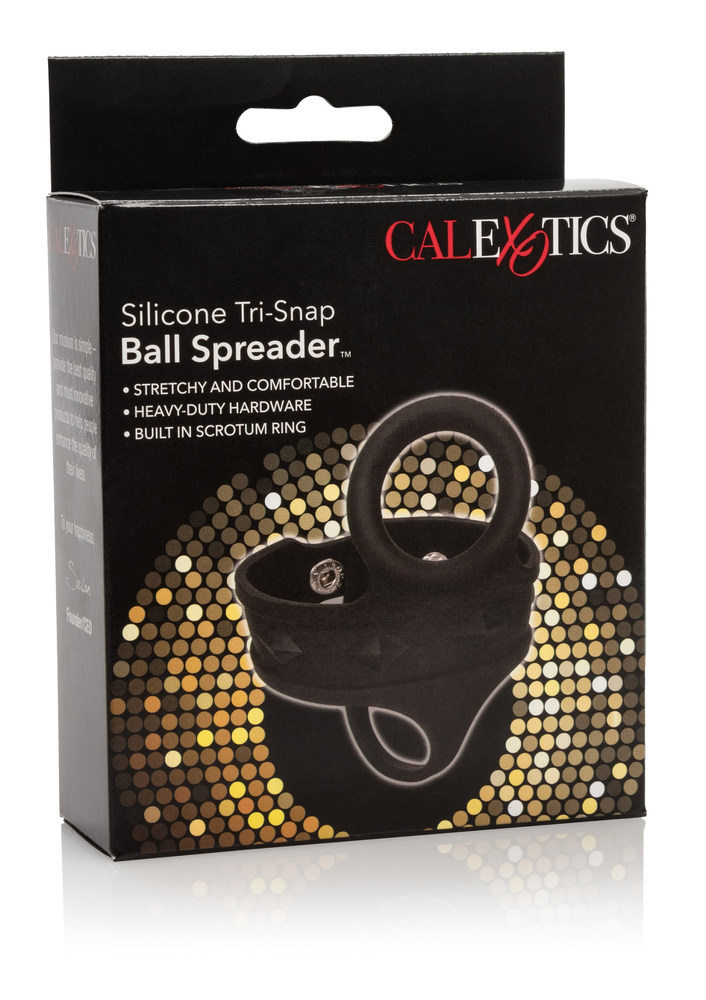 CalExotics Silicone Tri-Snap Ball Spreader BLACK - 3