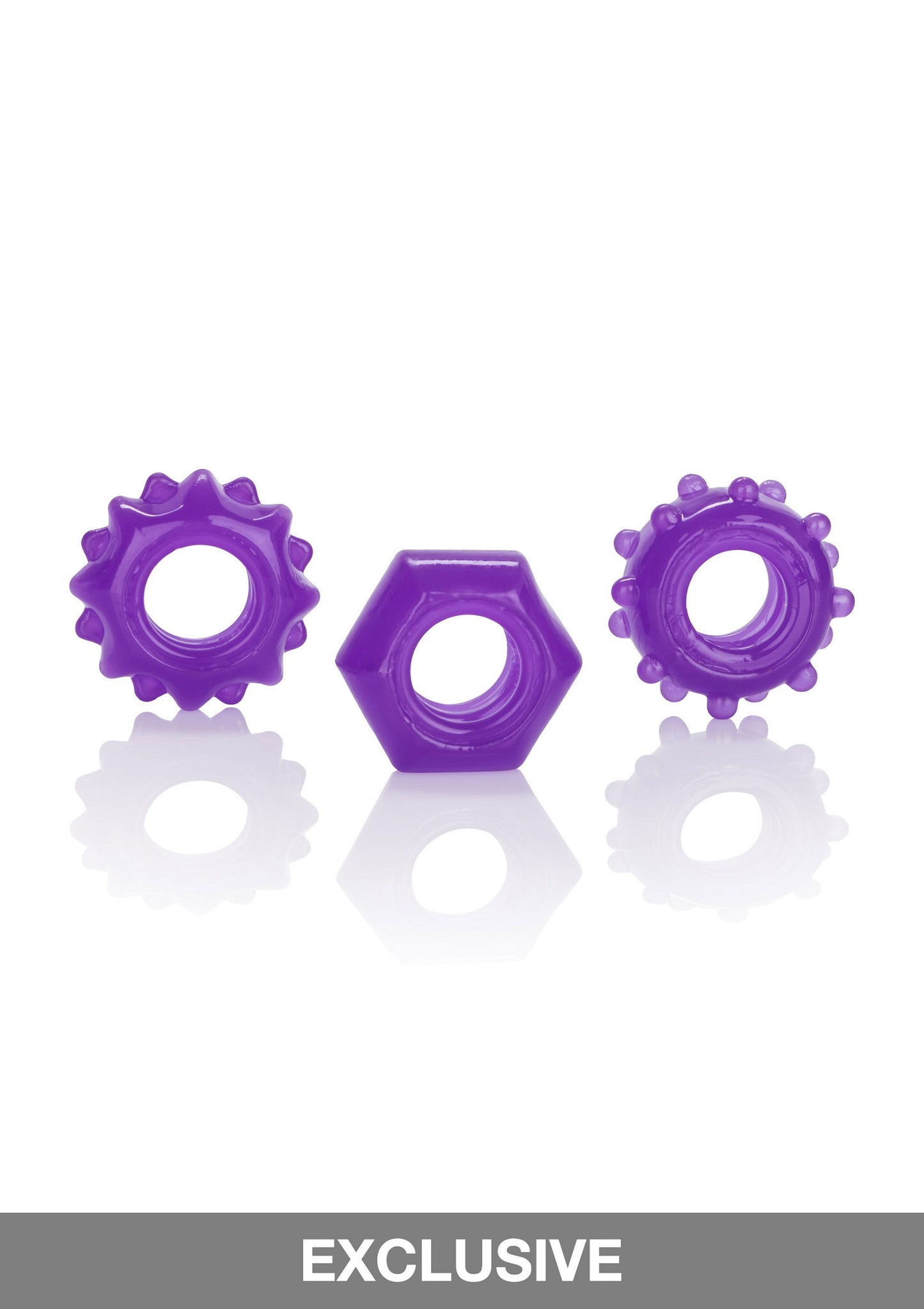 CalExotics Reversible Ring Set PURPLE - 3