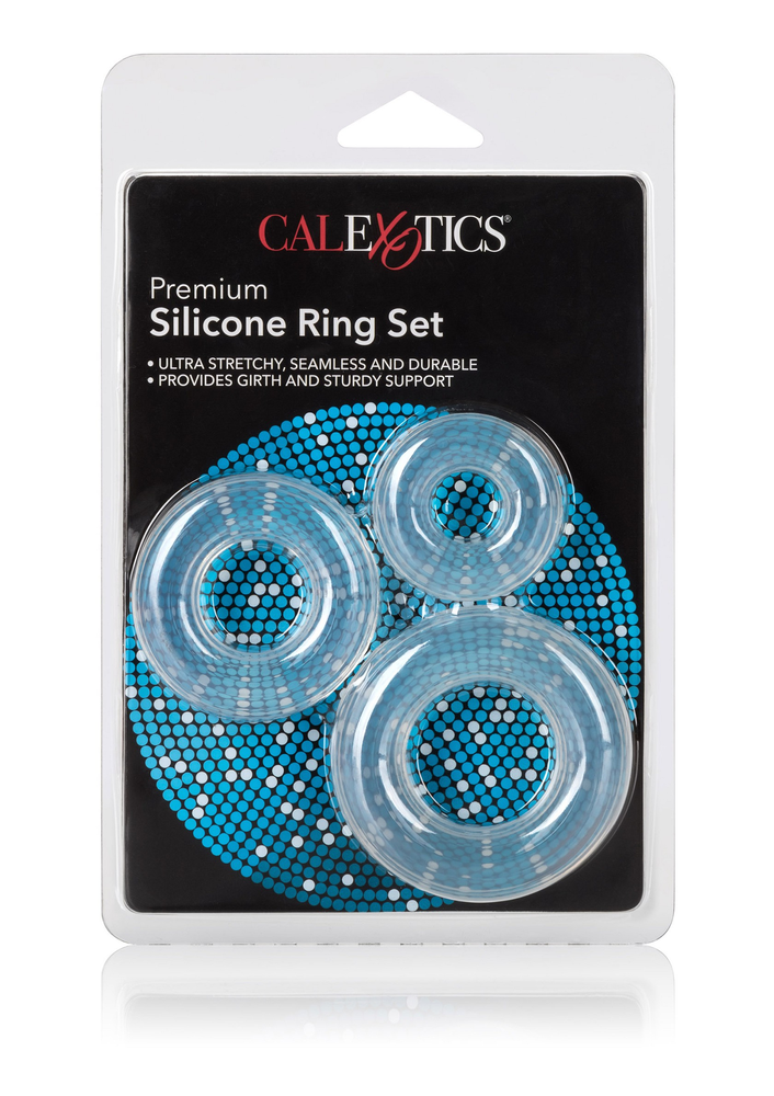 CalExotics Premium Silicone Ring Set TRANSPA - 3