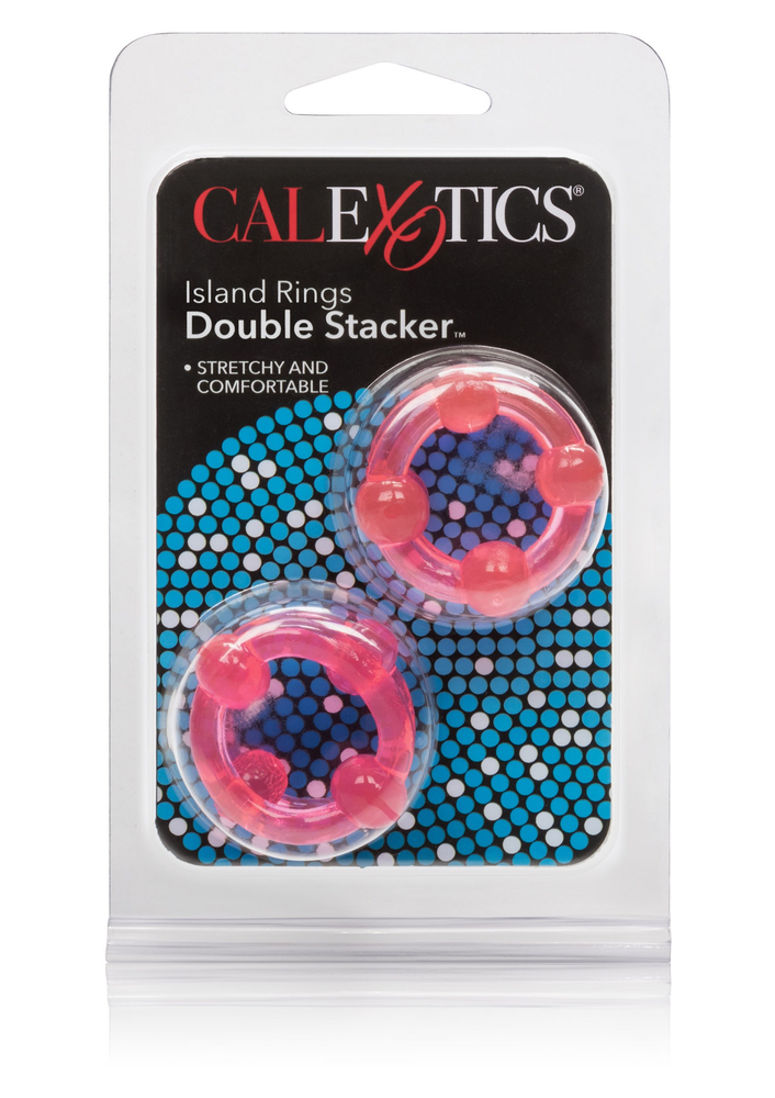 CalExotics Island Rings Double Stacker PINK - 3