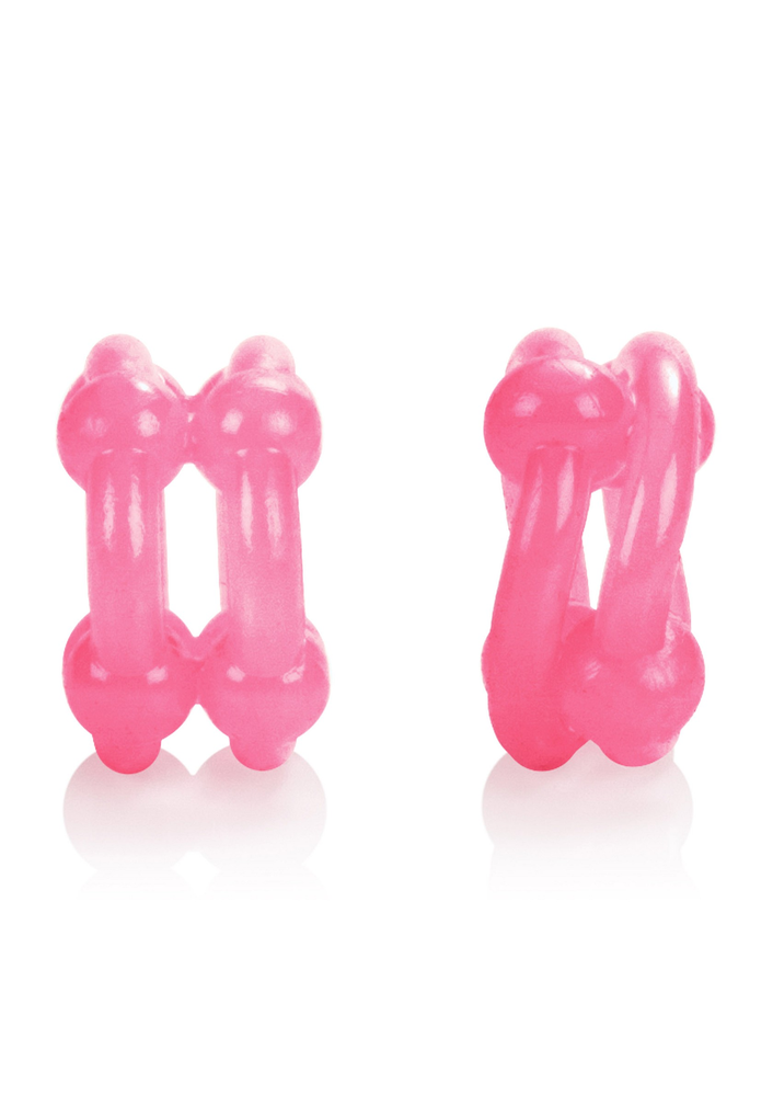 CalExotics Island Rings Double Stacker PINK - 4