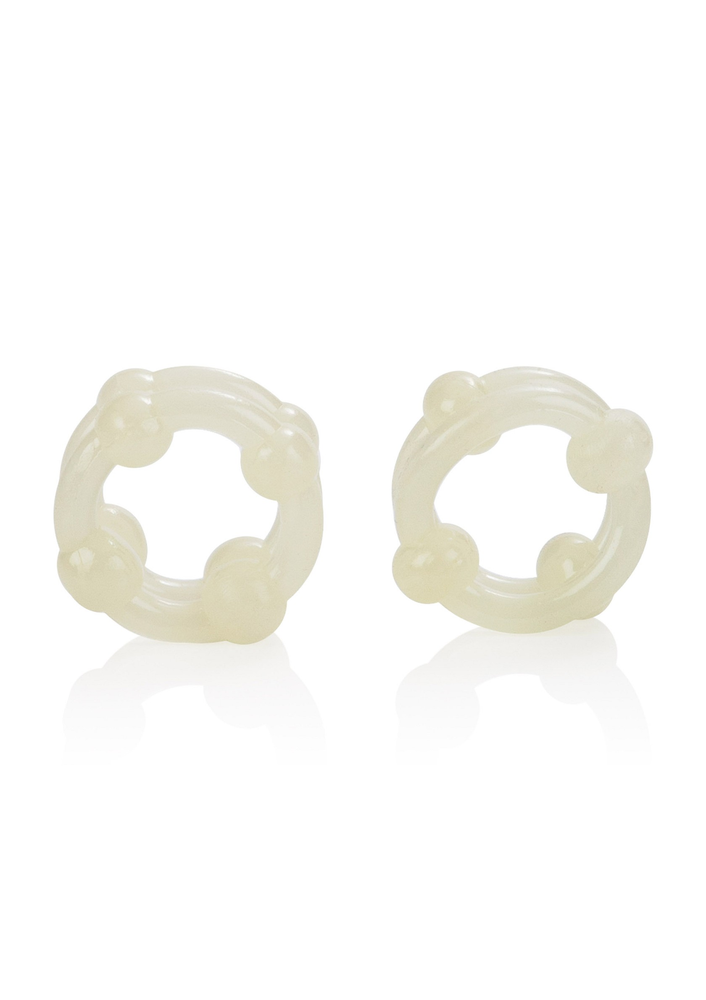 CalExotics Island Rings Double Stacker WHITE - 4