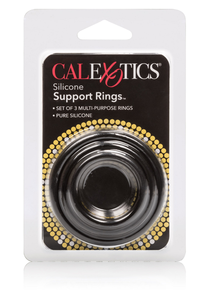 CalExotics Silicone Support Rings BLACK - 1