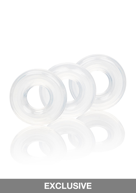 CalExotics Set of 3 Silicone Stacker Rings