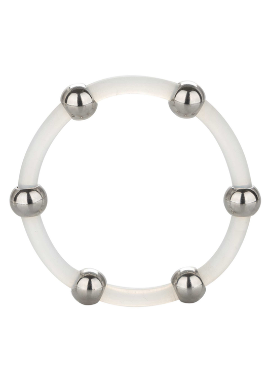 CalExotics Steel Beaded Silicone Ring Extra Large