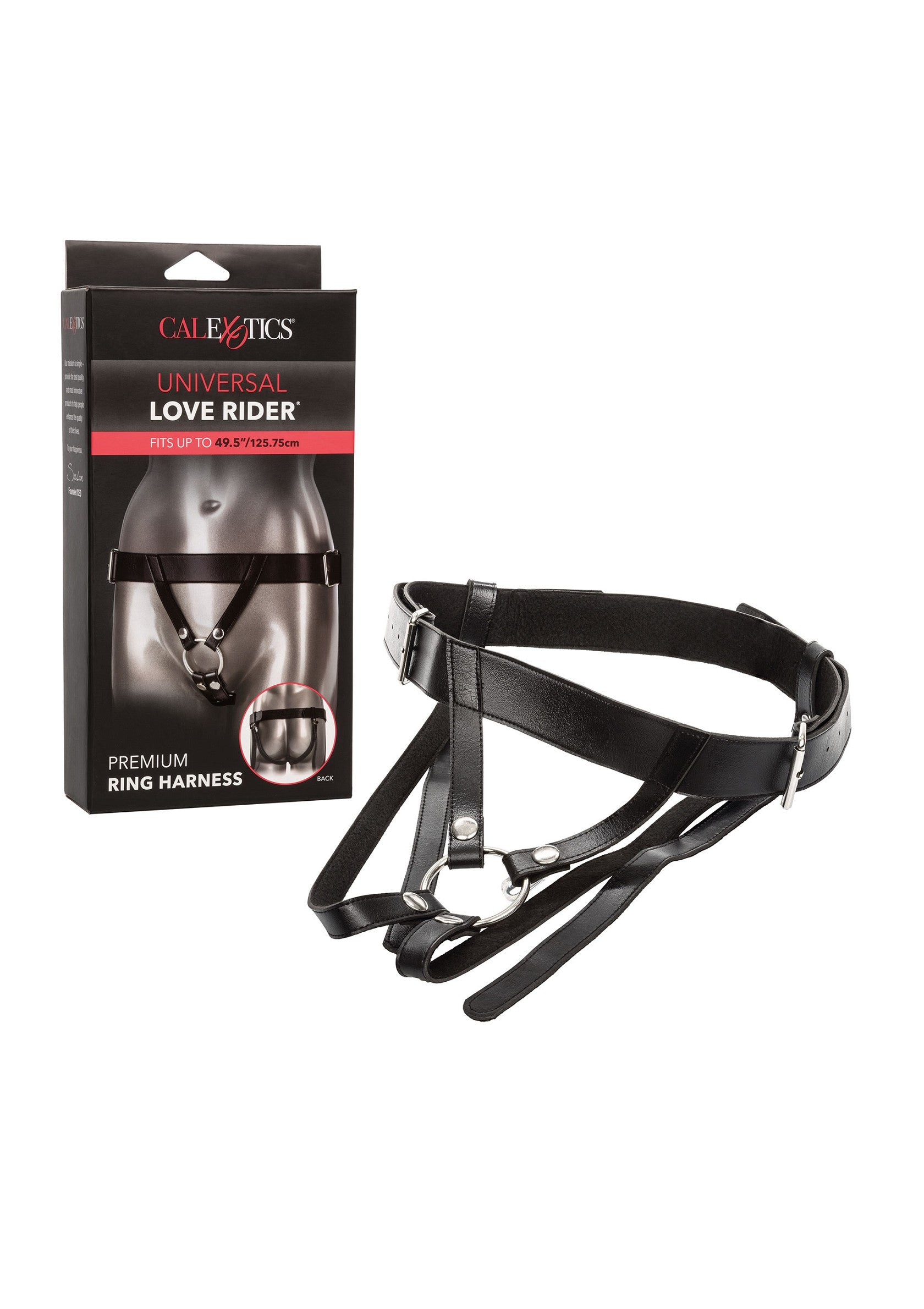 CalExotics Universal Love Rider Premium Ring Harness BLACK - 0