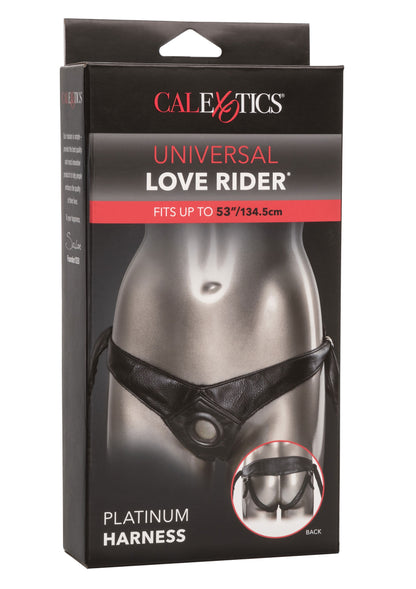 CalExotics Universal Love Rider Platinum Harness BLACK - 2
