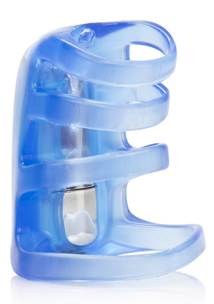 CalExotics Couple's Pleasure Cage BLUE - 2