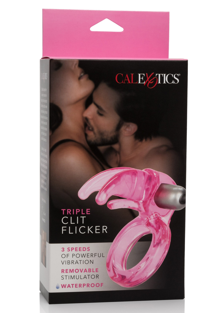 CalExotics Triple Clit Flicker PINK - 0