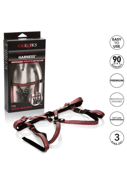 CalExotics Her Royal Harness The Regal Duchess RED - 0