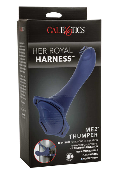 CalExotics Her Royal Harness ME2 Thumper BLUE - 2