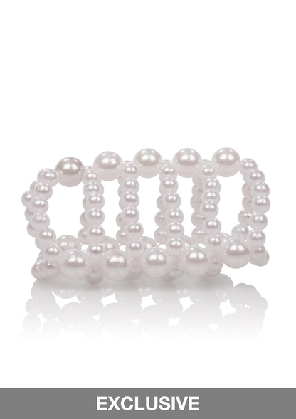 CalExotics Basic Essentials Pearl Stroker Beads 2.75'/7 cm TRANSPA - 2