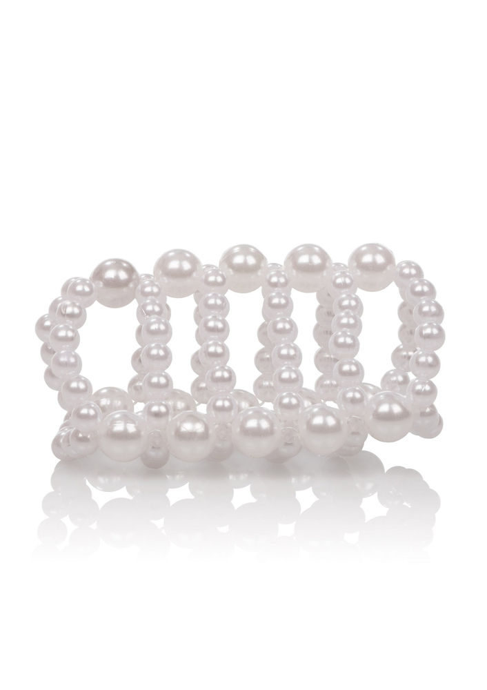 CalExotics Basic Essentials Pearl Stroker Beads 2.75'/7 cm TRANSPA - 0