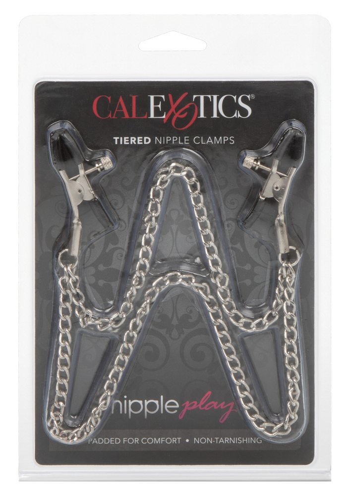 CalExotics Nipple Play Tiered Nipple Clamps METAL - 2