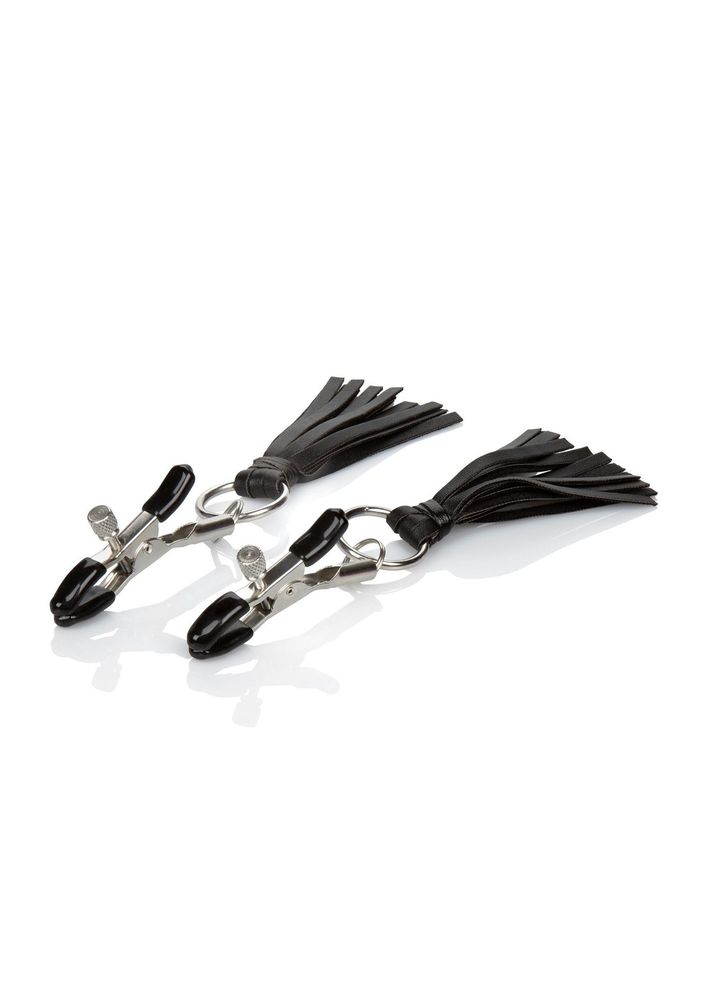 CalExotics Nipple Play Playful Tassels Nipple Clamps BLACK - 2