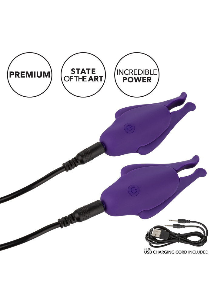 CalExotics Nipple Play Rechargeable Nipplettes PURPLE - 3